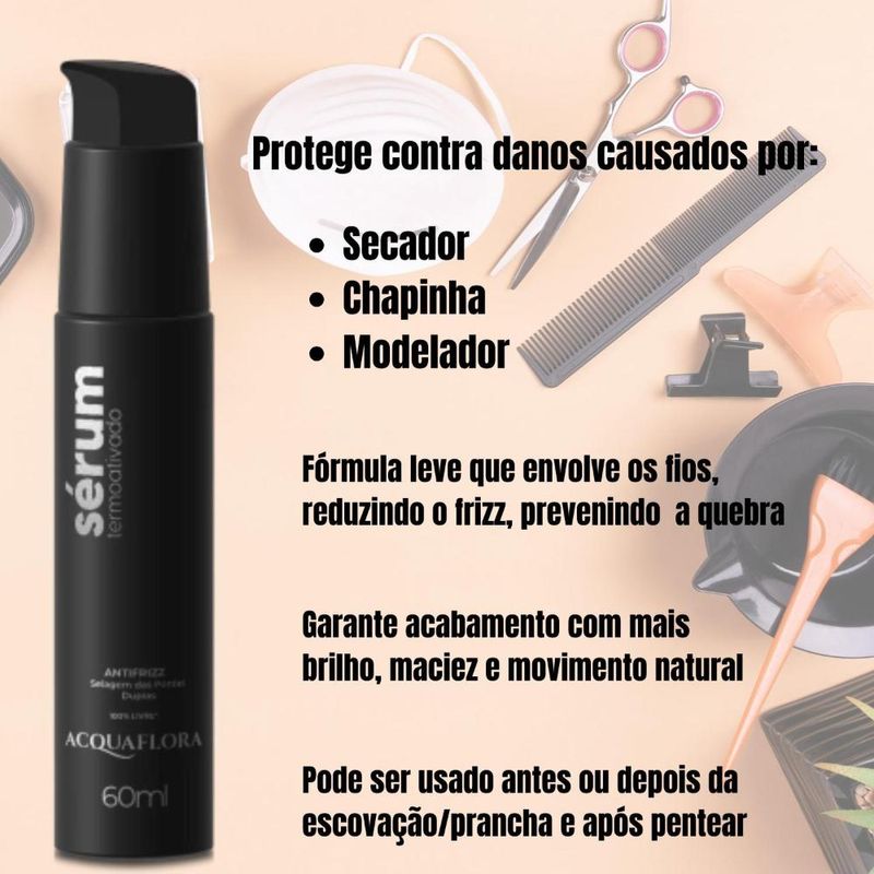 Serum Termo Ativado Acquaflora Antifrizz 60ml - Época Cosméticos