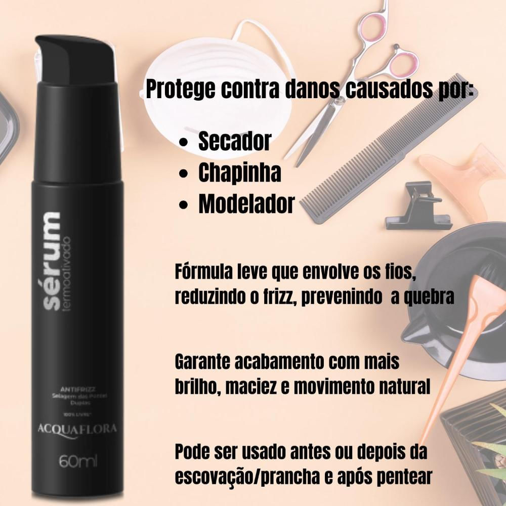 iRiS water serum 5個 Serum Termo Ativado Acquaflora Antifrizz 60ml - Época Cosméticos