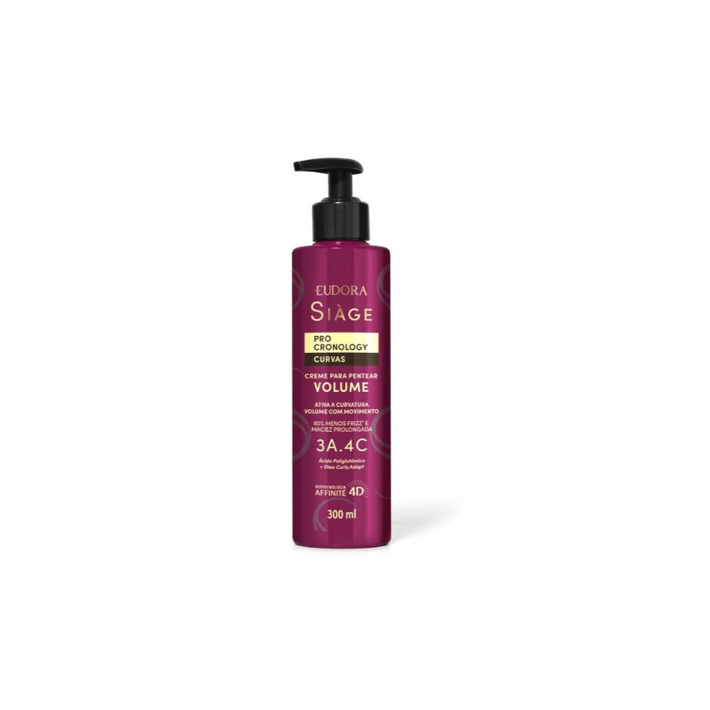 Eudora Siàge Pro Cronology Curvas Creme para Pentear Volume 300ml