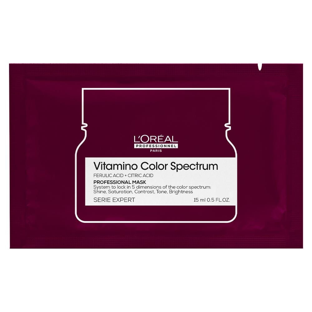L'Oréal Professionnel Vitamino Color Spectrum Máscara Profissional para Todos Os Cabelos Coloridos & Cores Vibrantes 15 ml