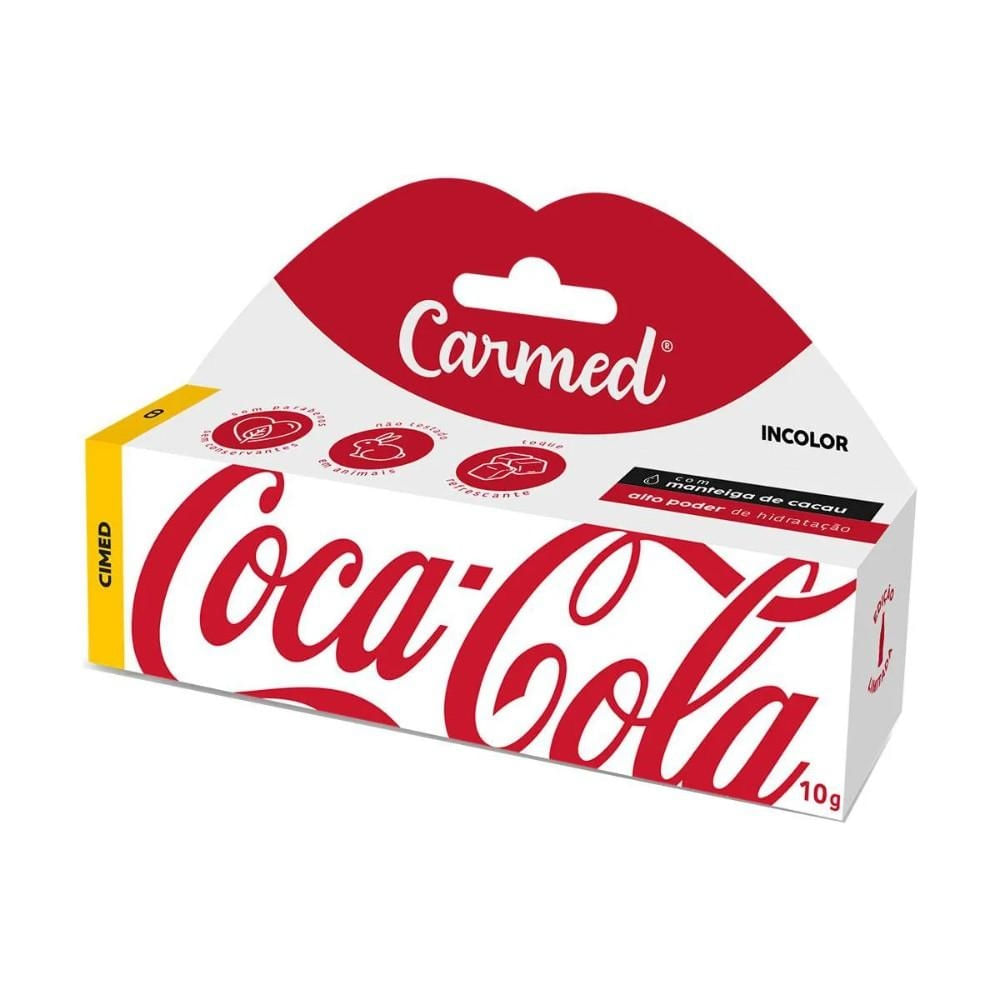 Hidratante Labial Carmed Coca Cola Incolor 10g