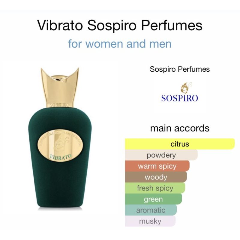 Sospiro Vibrato Eau De Parfum Perfume Unissex 100ml - Época Cosméticos