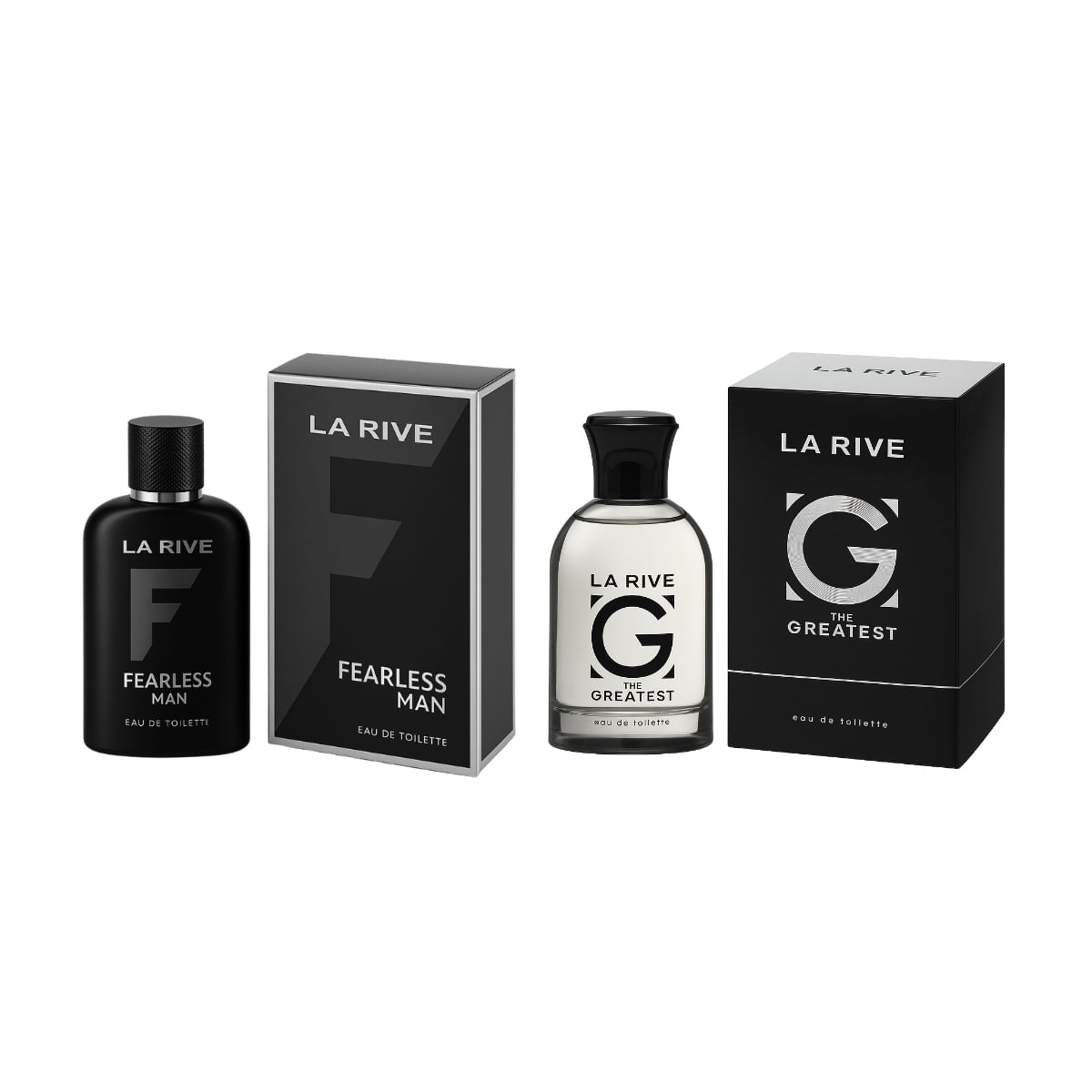 Kit 2 Perfumes Mas. La Rive Fearless Man  The Greatest 90ml Importados Alta Fixação EDT