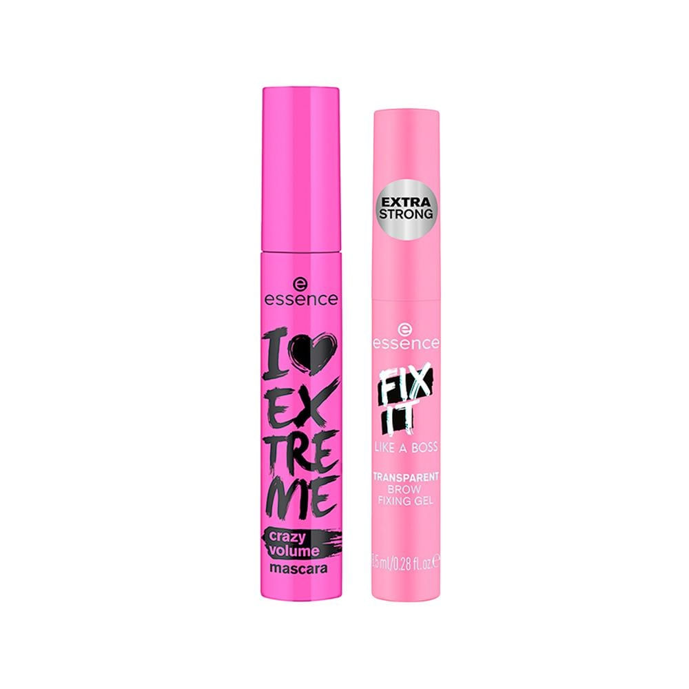 Kit Essence Máscara Crazy Volume 12ml + Máscara 8,5ml