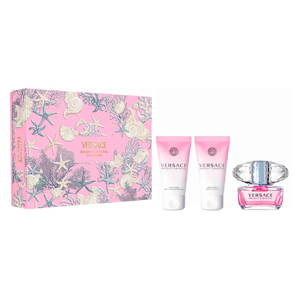 Kit Versace Bright Crystal Edt Perfume Feminino 50ml + Loção Corporal 100ml