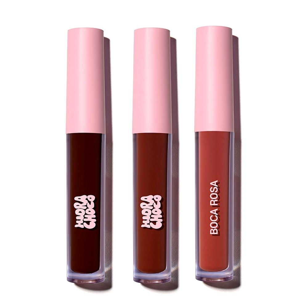 BOCA ROSA HIDRA CHOCO リップグロス 3本セット Kit Boca Rosa Hidra Choco Chocolate Gloss 3g - 3 Unidades - Época