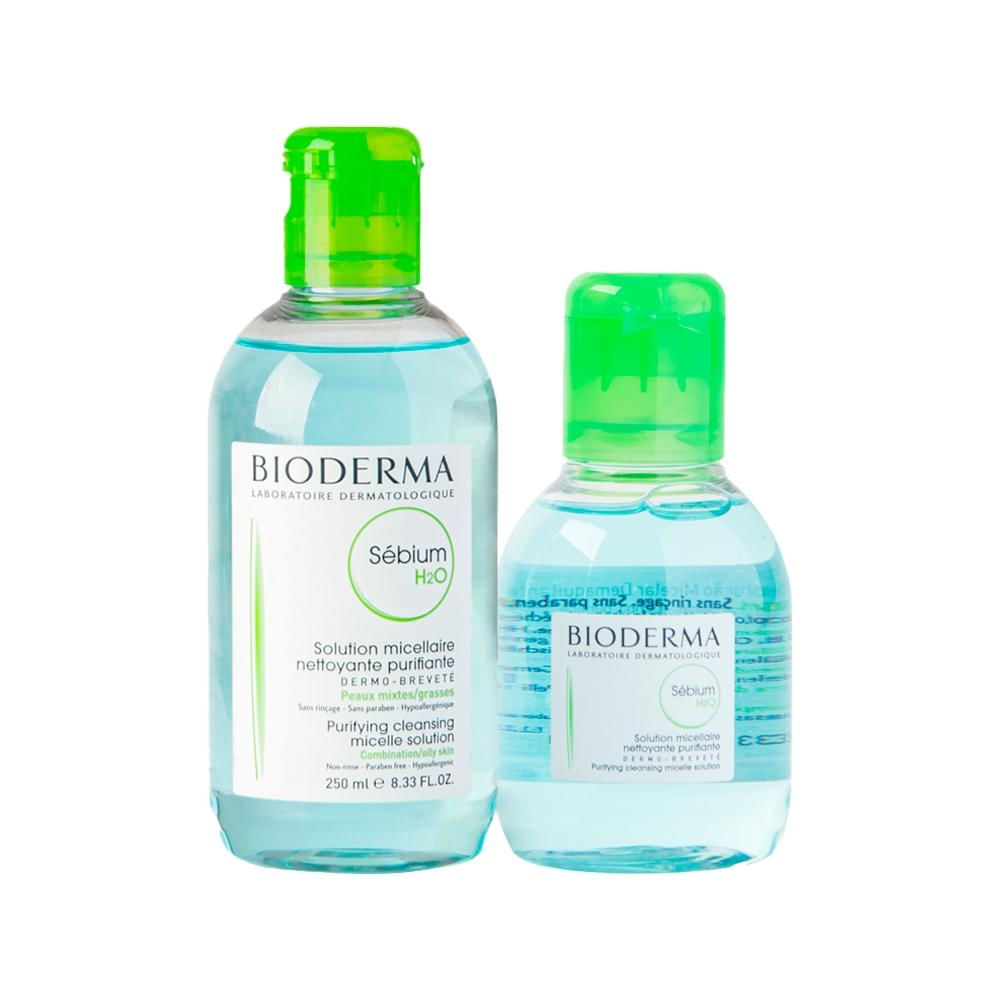 Kit Bioderma Sébium Água Micelar 250Ml + Água Micelar 100Ml