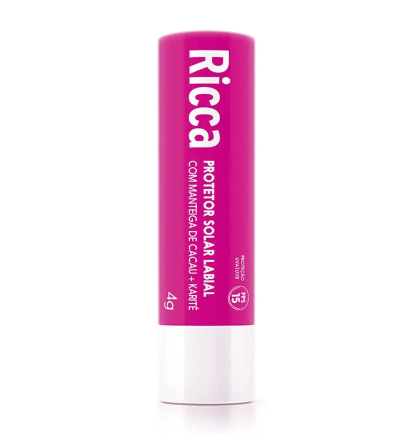 Ricca - Protetor Labial Com Manteiga De Cacau  Karite Fps 15