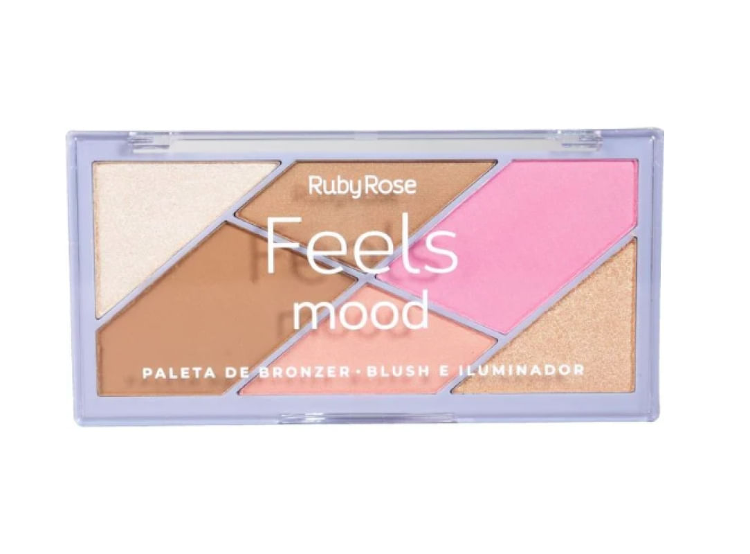 Ruby Rose - Paleta De Bronze Blush E Iluminador