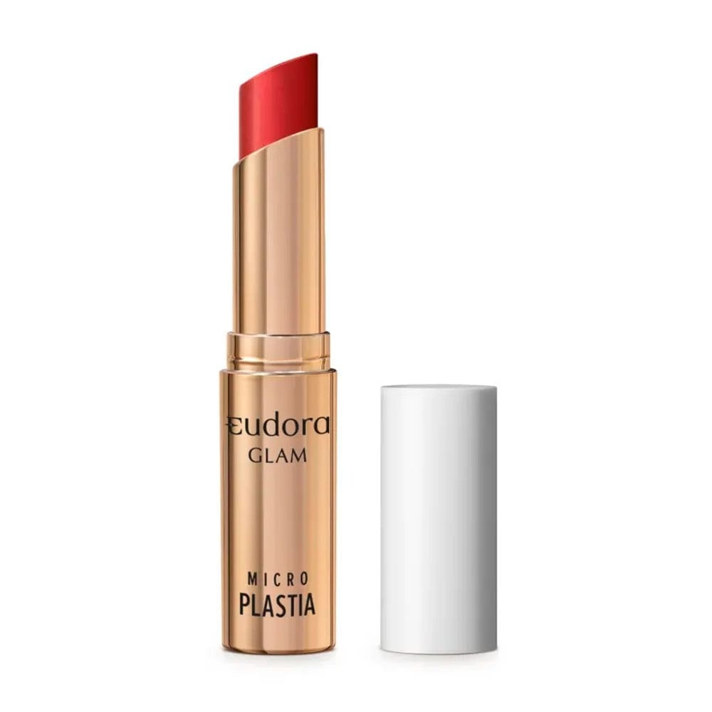 Batom Eudora Glam Microplastia Scarlet Absoluto