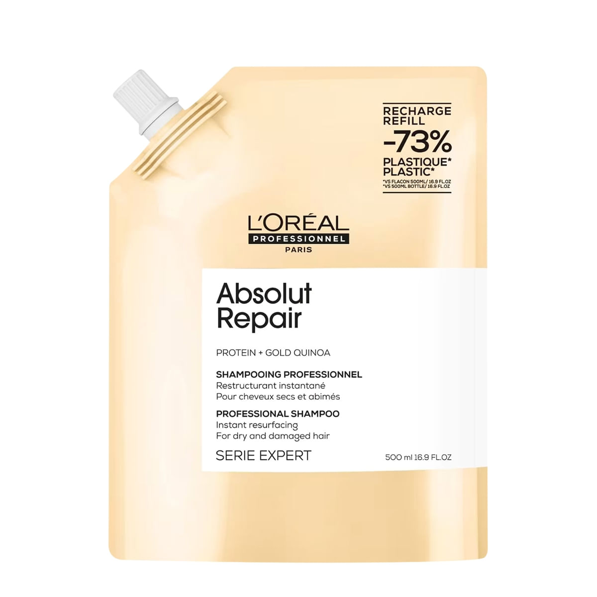 L'Oréal Professionnel Absolut Repair Gold Quinoa + Protein - Shampoo Refil 500ml