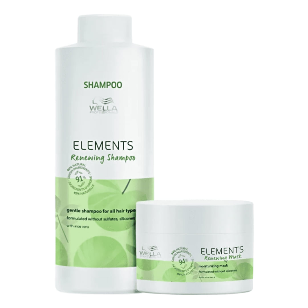 Kit Wella  Elements Renewing Sh + Mask Salon (2 Produtos)