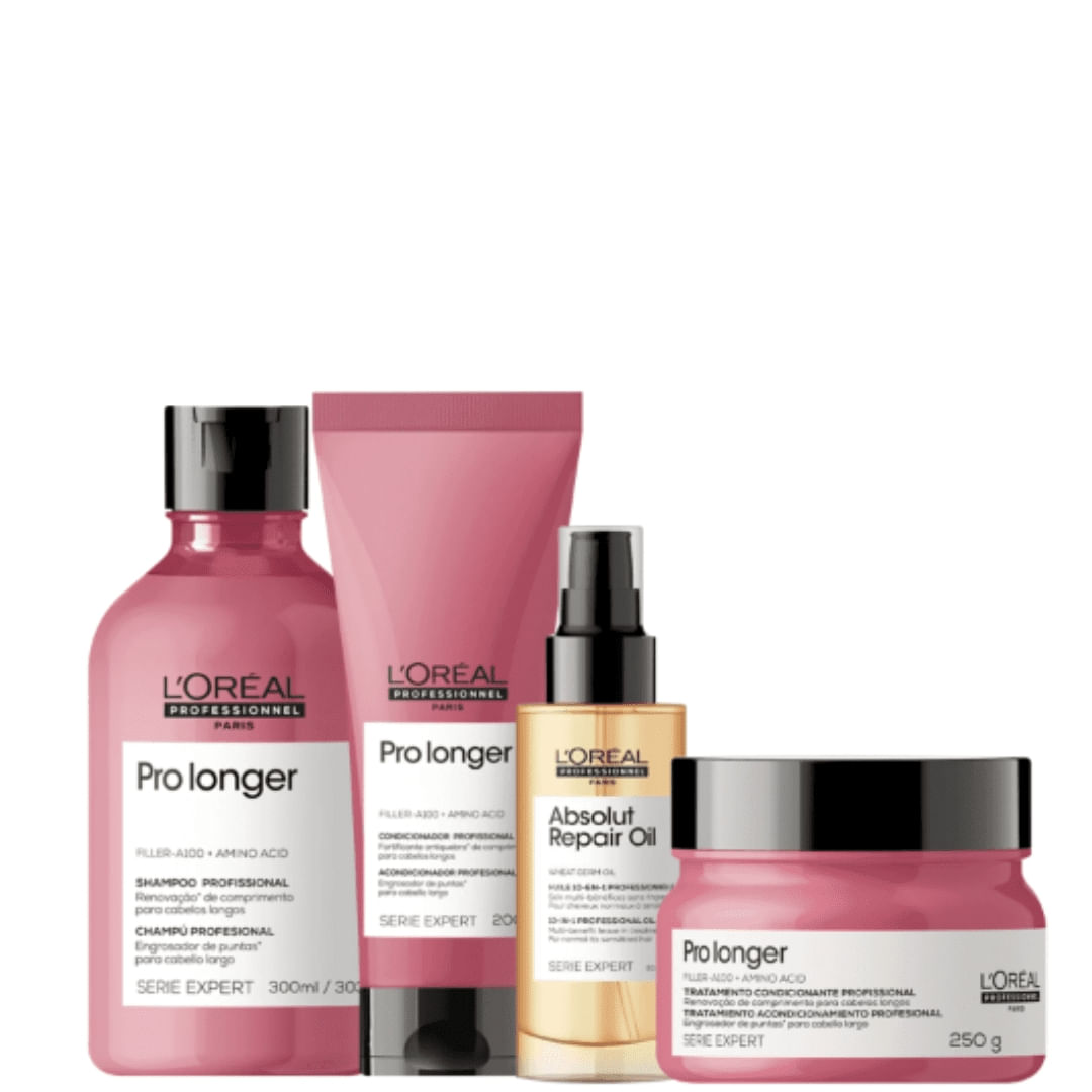 Kit L'Oréal  Serie Expert Pro Longer + Absolut Repair Quarteto (4 Produtos)