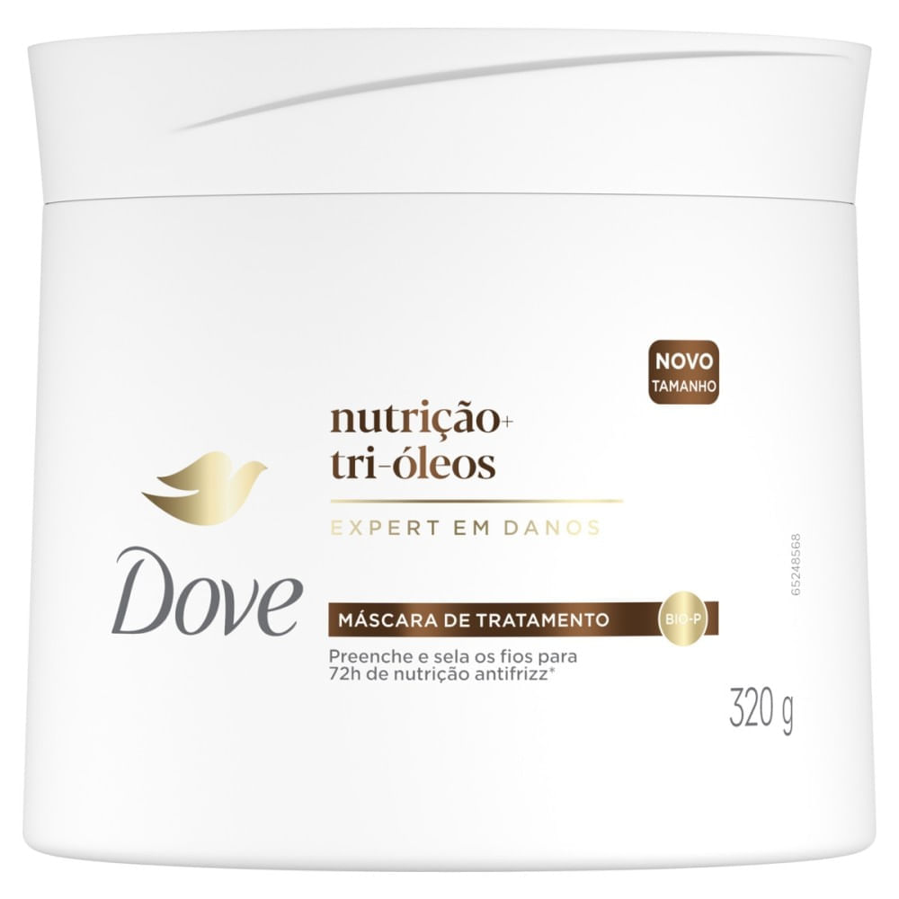 Máscara de Tratamento Dove Nutrição + Tri-Óleos 320g