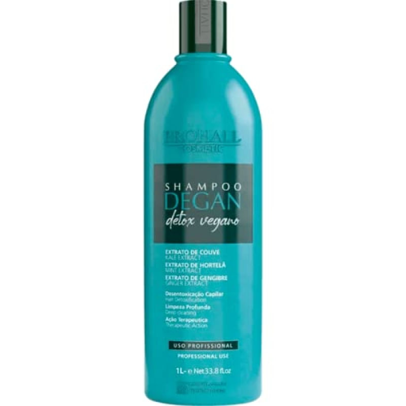 Prohall Degan - Shampoo Detox Vegano Limpeza Profunda 1L