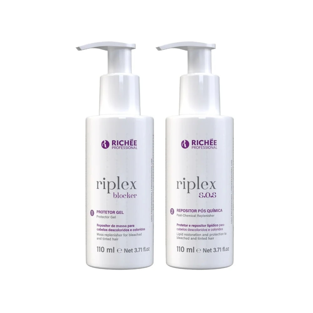 Kit Riplex Protetor Gel e Repositor Pós Química (2x110ml)