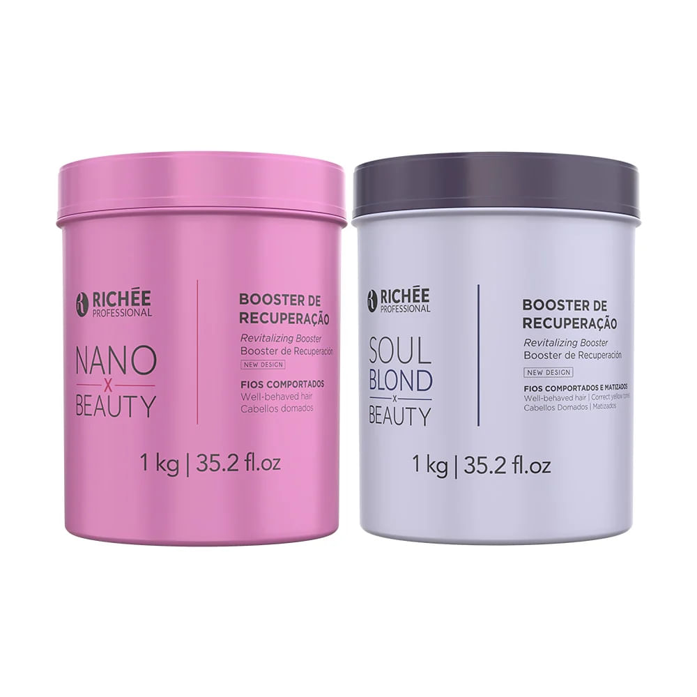Kit Booster de Revitalização Nano X Beauty e Soul Blond  X Beauty (2x1Kg)