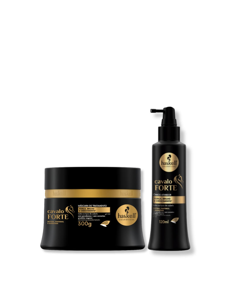 Haskell Kit Cavalo Forte  -  Máscara 300g + Tônico 120ml