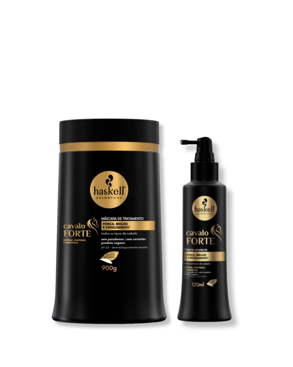 Haskell Kit Cavalo Forte  -  Máscara 900g + Tônico 120ml