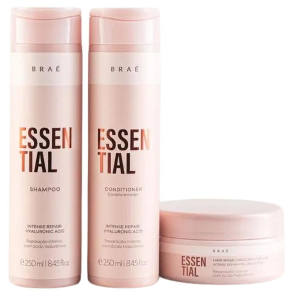 Brae Essential Kit Shampoo Condicionador e Máscara Reparação