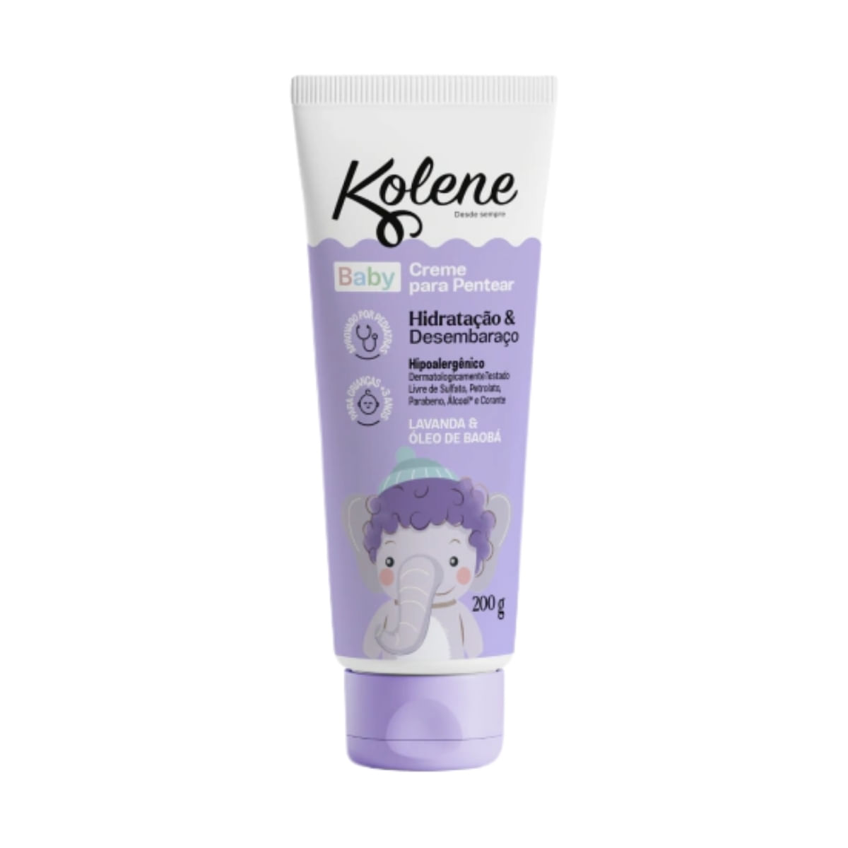 Creme Para Pentear Baby Lavanda & Óleo de Baoba Kolene 200g