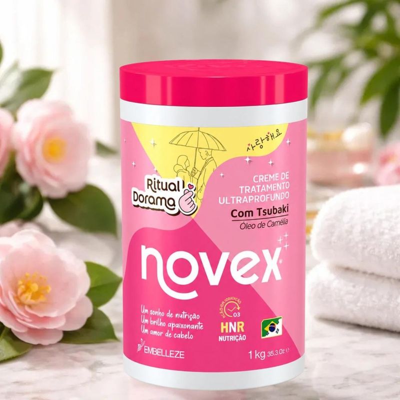 Creme De Tratamento Novex Ritual Dorama Com Tsubaki Óleo De