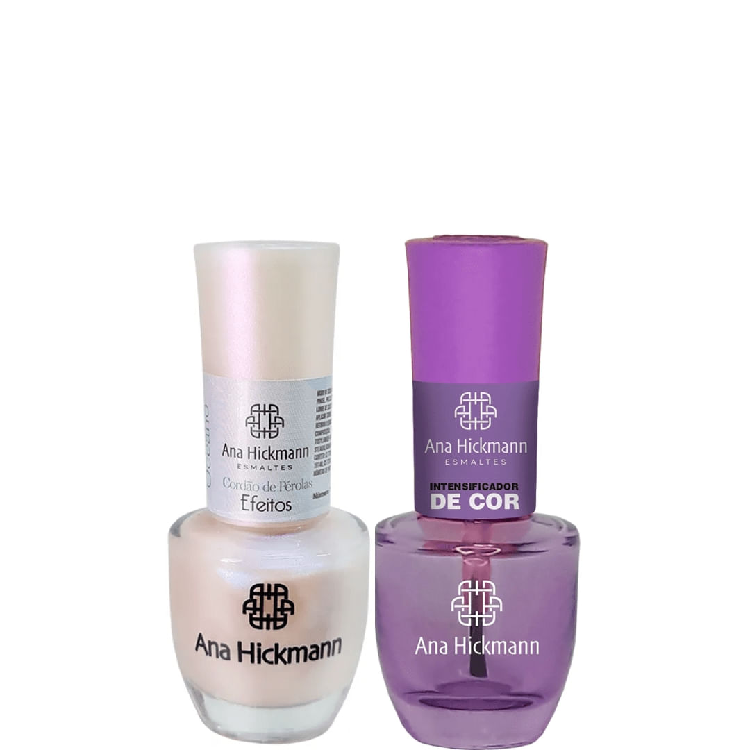 Ana Hickmann - kit de Esmalte Cor Cordão de Pérolas + Intensificador da Cor