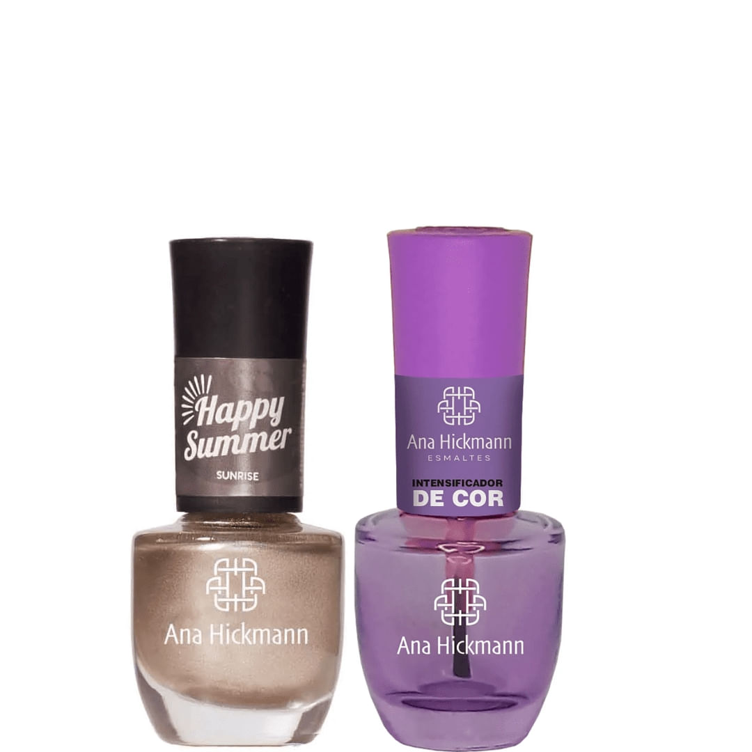 Ana Hickmann - kit de Esmalte Cor Sunrise + Intensificador da Cor