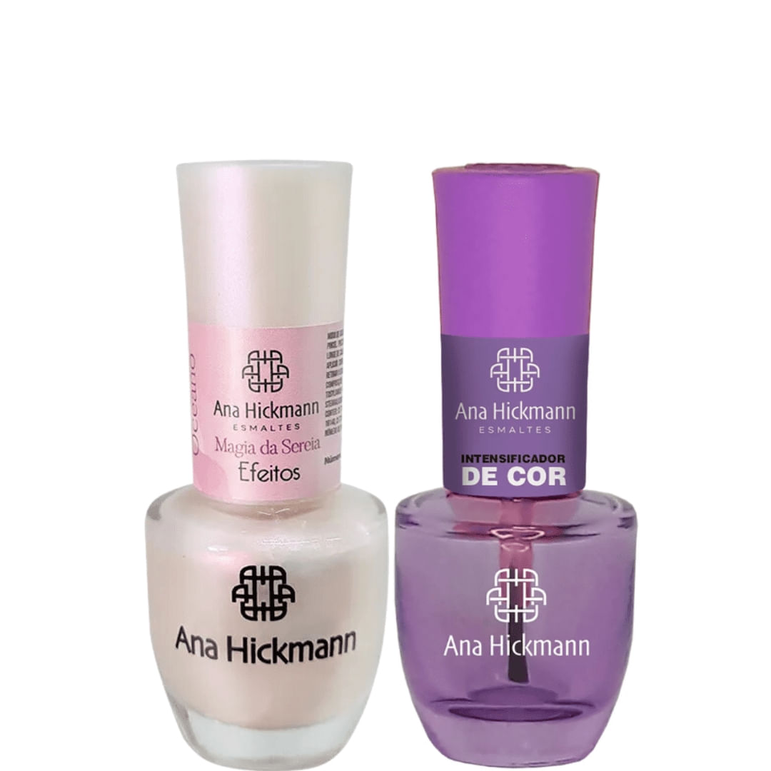 Ana Hickmann - kit de Esmalte Cor Magia da Sereia + Intensificador da Cor