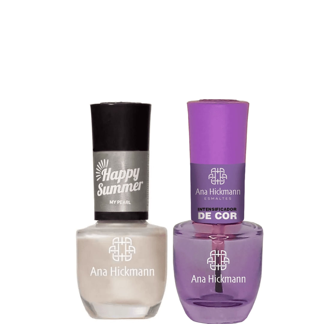 Ana Hickmann - kit de Esmalte Cor My Pearl + Intensificador da Cor