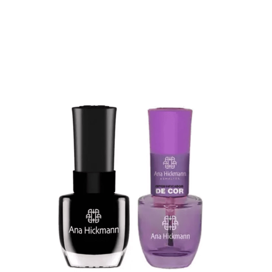 Ana Hickmann - kit de Esmalte Cor Ana Hickmann - Dragão Negro + Intensificador da Cor