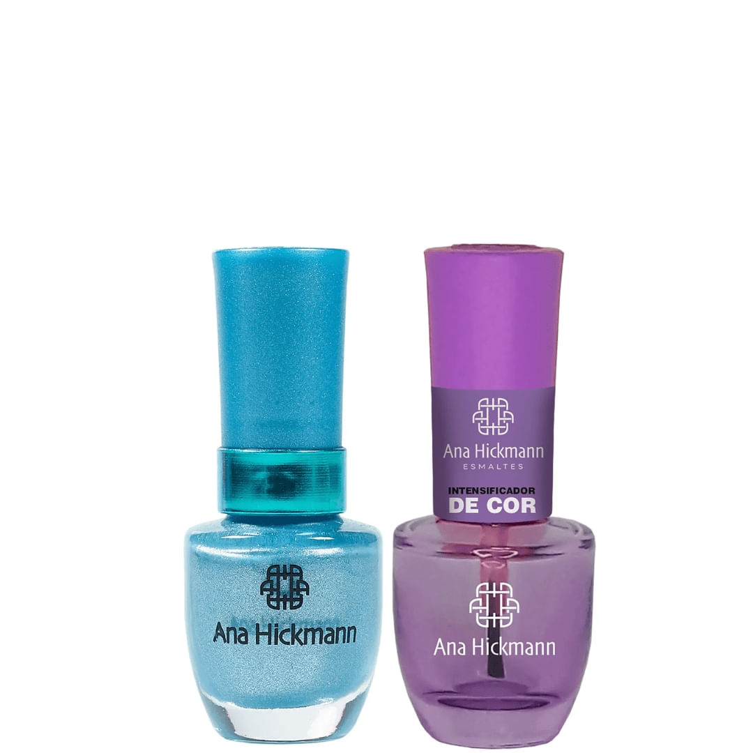 Ana Hickmann - kit de Esmalte Cor Diamante Azul + Intensificador da Cor