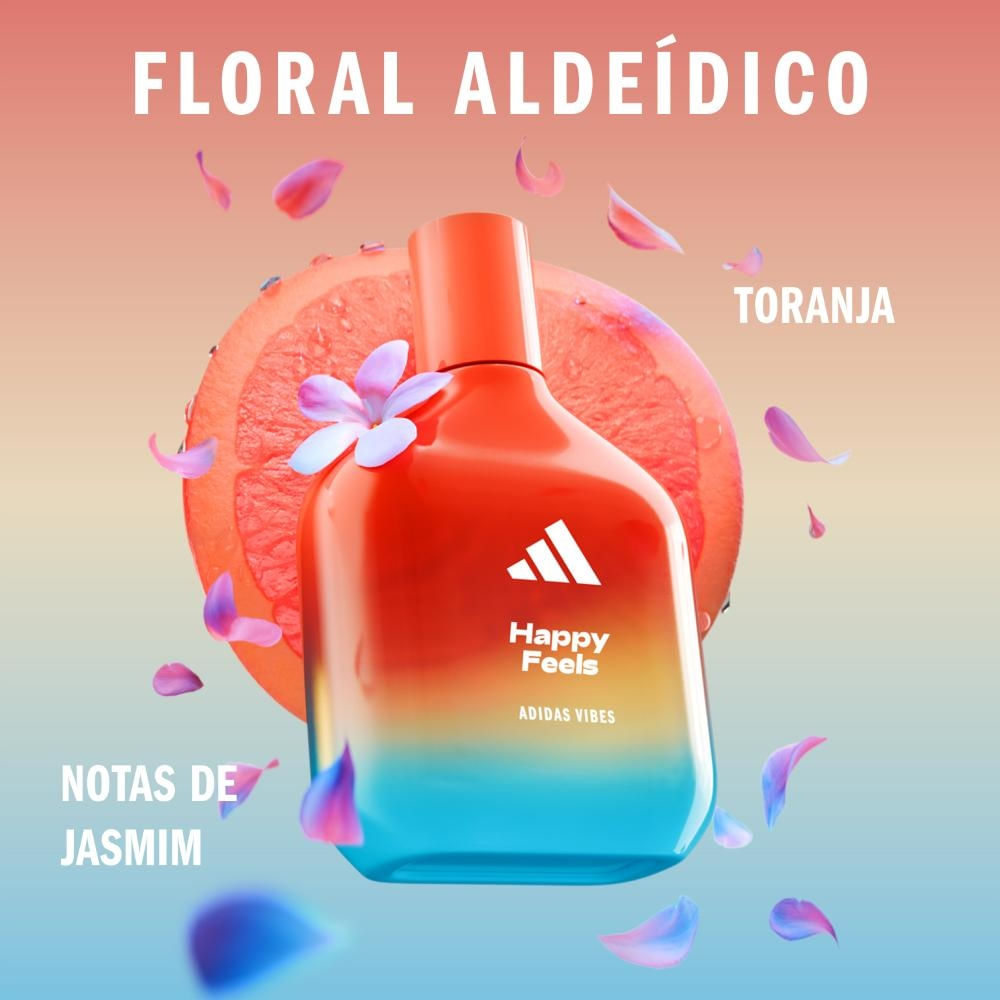 Adidas Vibes Happy Feels Edp Perfume Unissex 50ml - Época Cosméticos