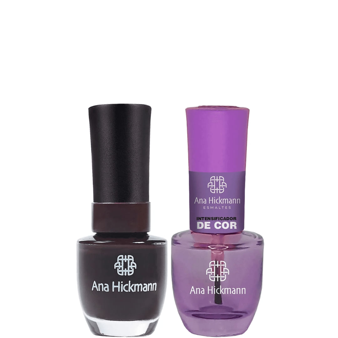 Ana Hickmann - kit de Esmalte Cor Chimarrão + Intensificador da Cor