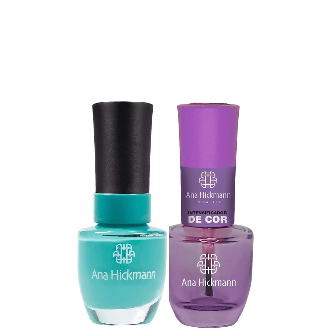 Ana Hickmann - kit de Esmalte Cor Curaçao + Intensificador da Cor