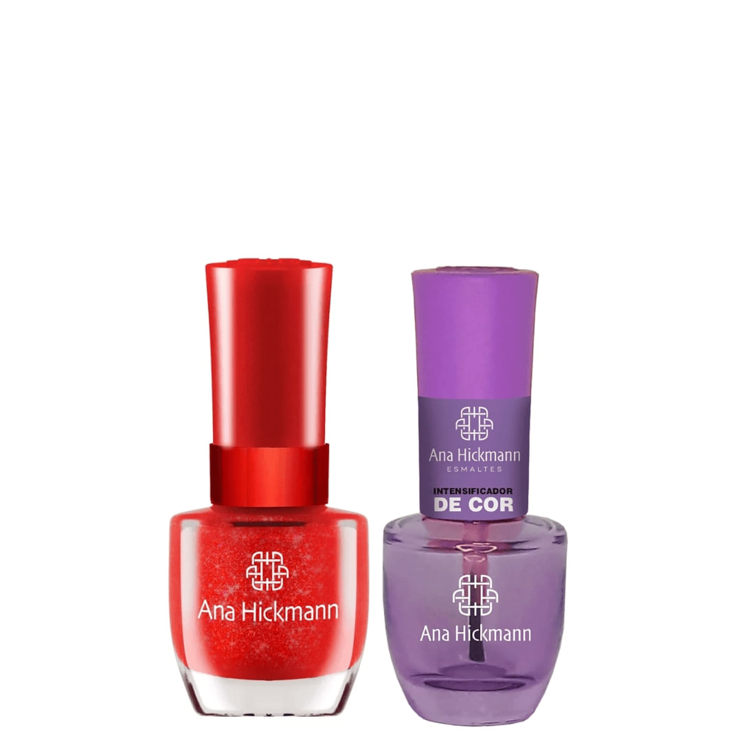 Ana Hickmann - kit de Esmalte Cor Brilho da Festa + Intensificador da Cor