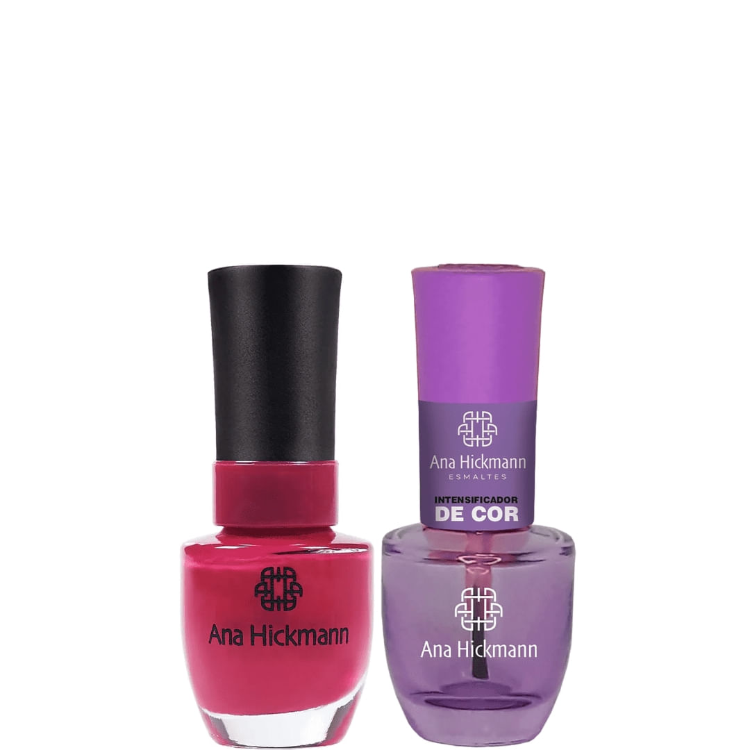 Ana Hickmann - kit de Esmalte Cor Fascinada + Intensificador da Cor