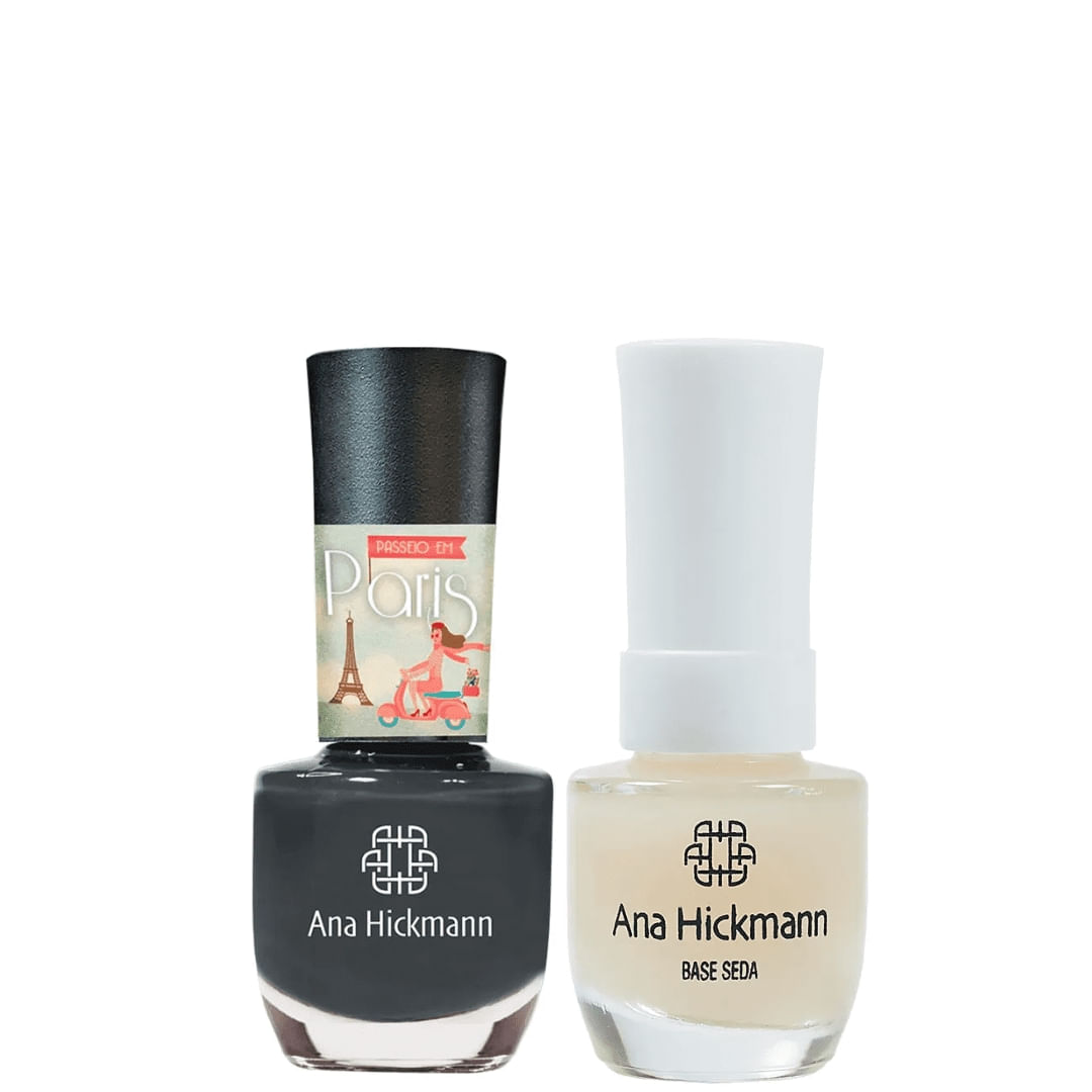 Ana Hickmann - kit de Esmalte Cor Eiffel + Base Seda