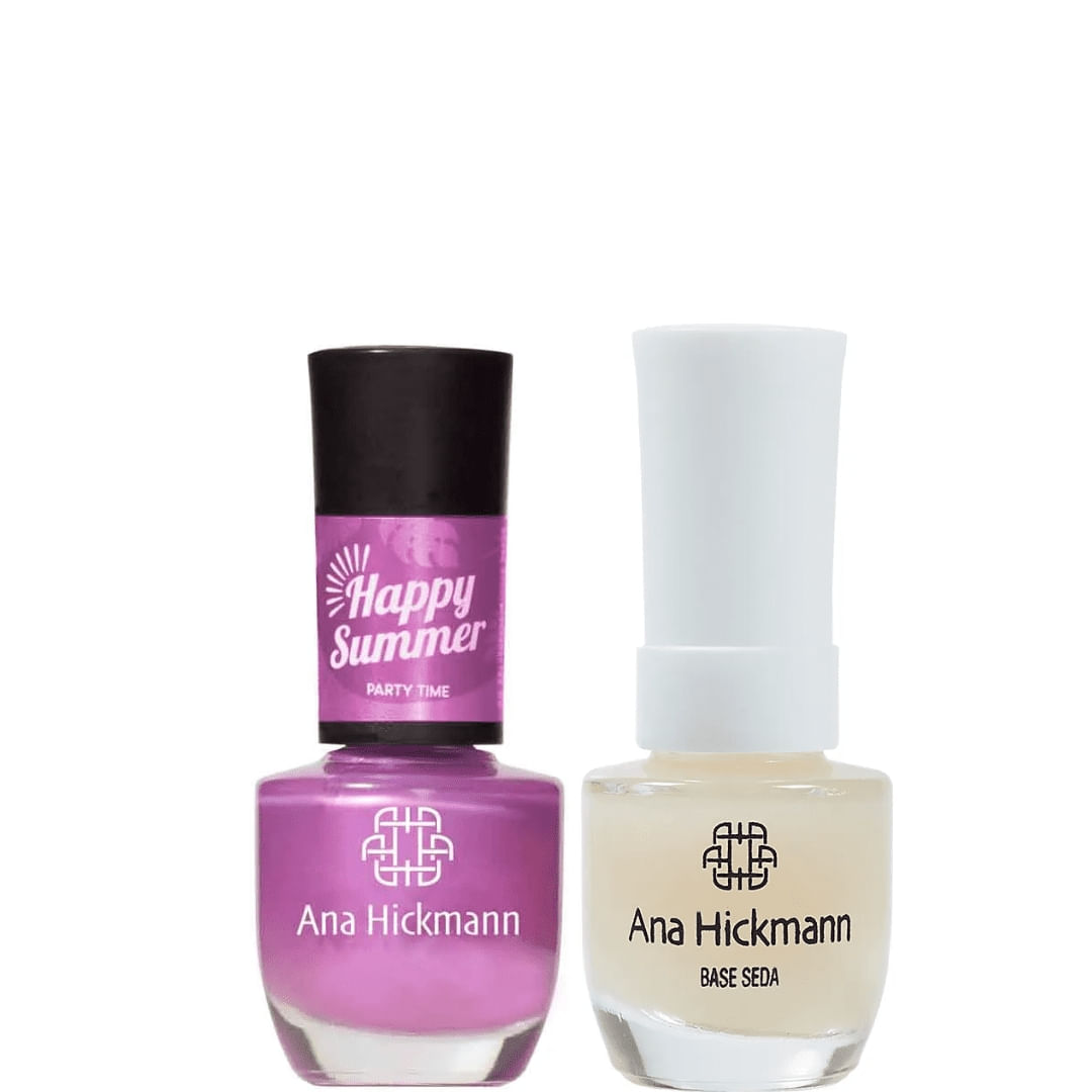Ana Hickmann - kit de Esmalte Cor Party Time + Base Seda