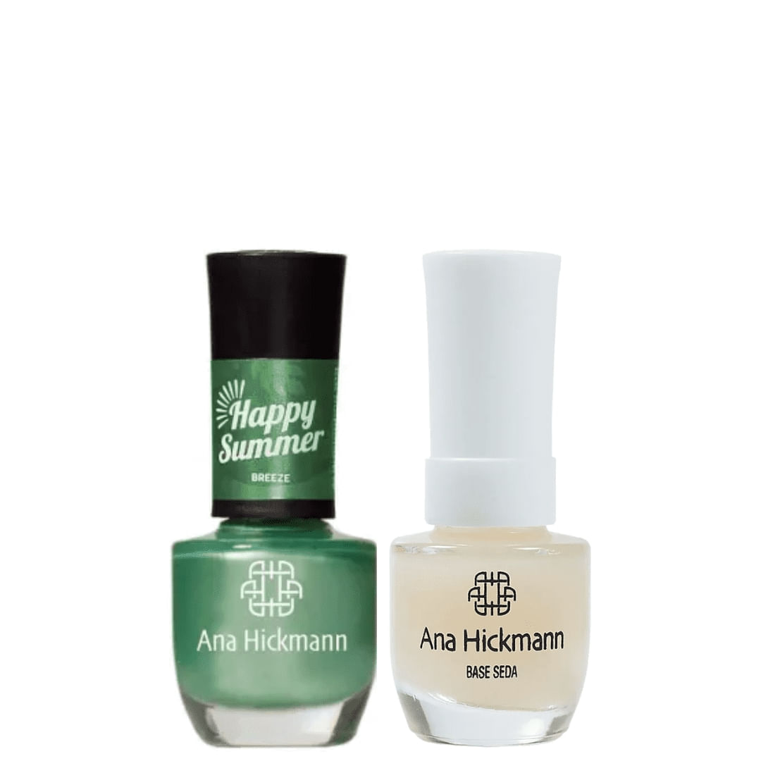 Ana Hickmann - kit de Esmalte Cor Breeze + Base Seda