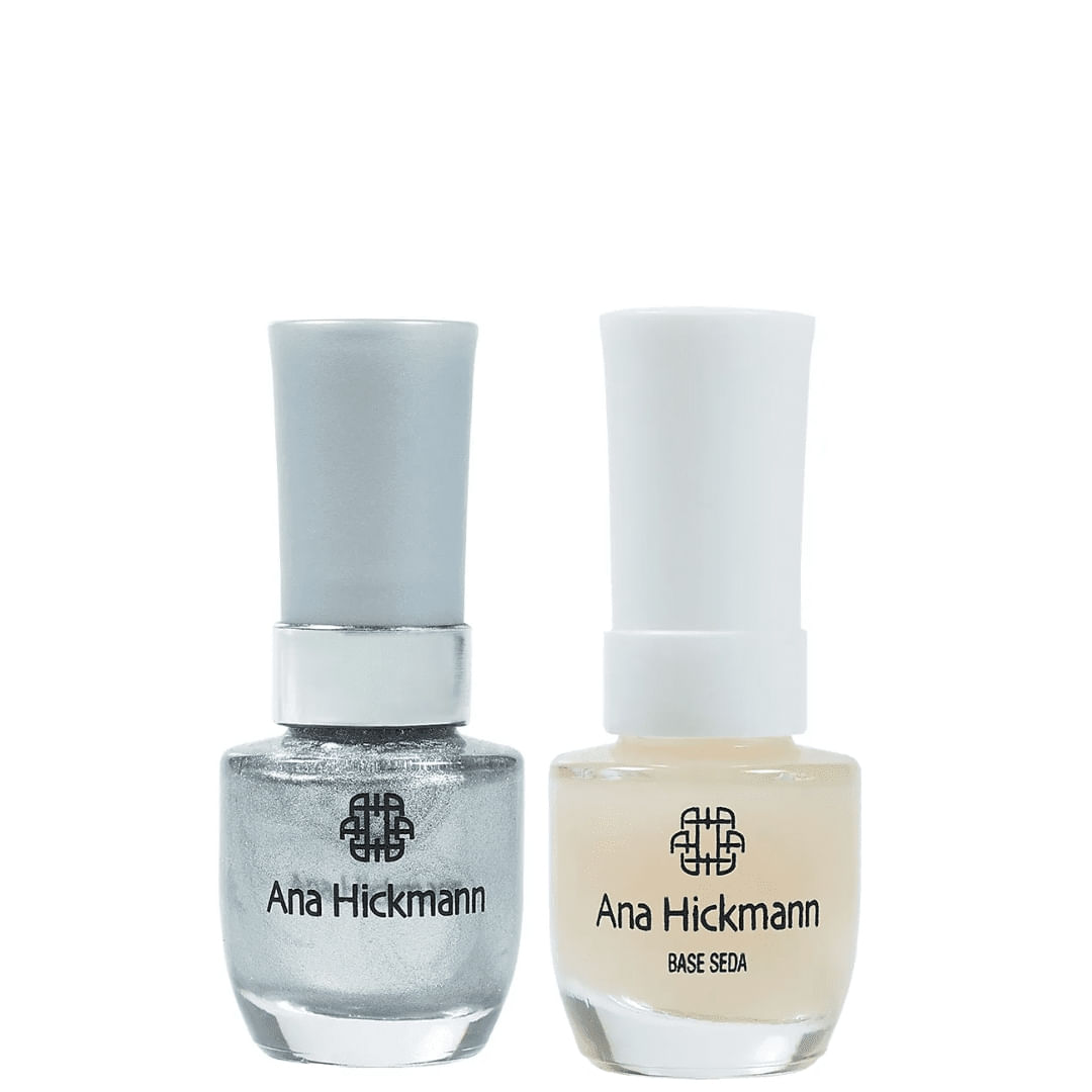 Ana Hickmann - kit de Esmalte Cor Chuva Brilhante + Base Seda