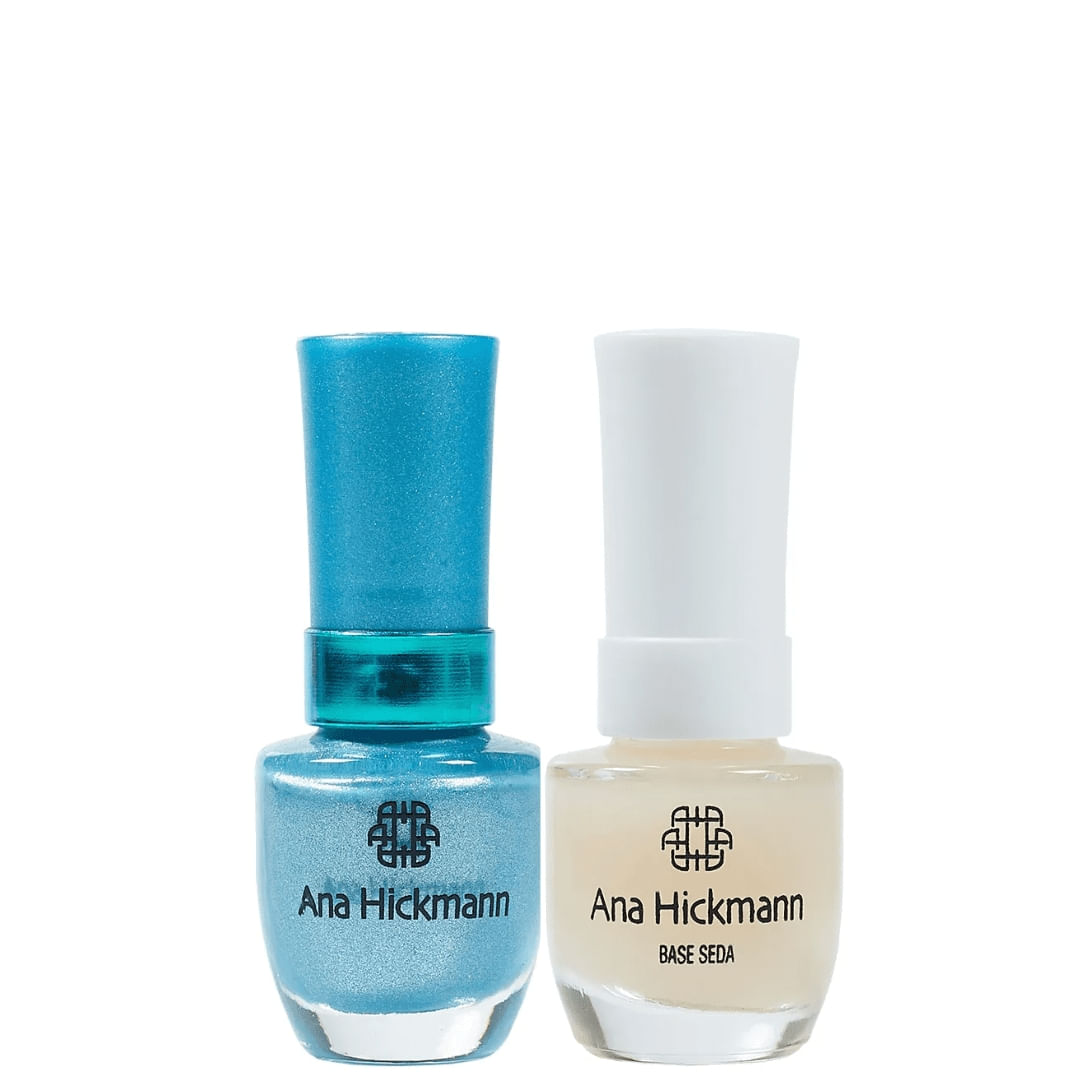 Ana Hickmann - kit de Esmalte Cor Diamante Azul + Base Seda