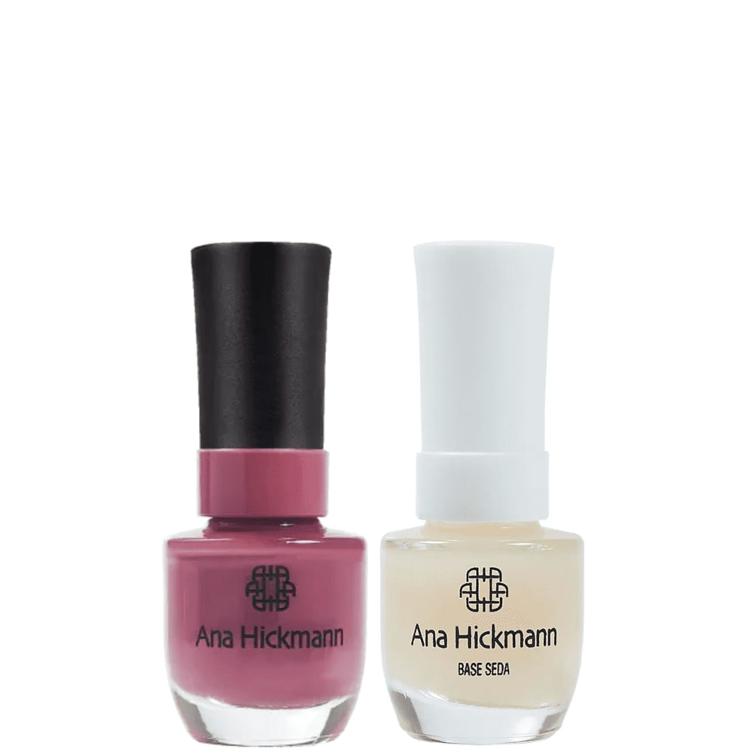 Ana Hickmann - kit de Esmalte Cor Blush + Base Seda