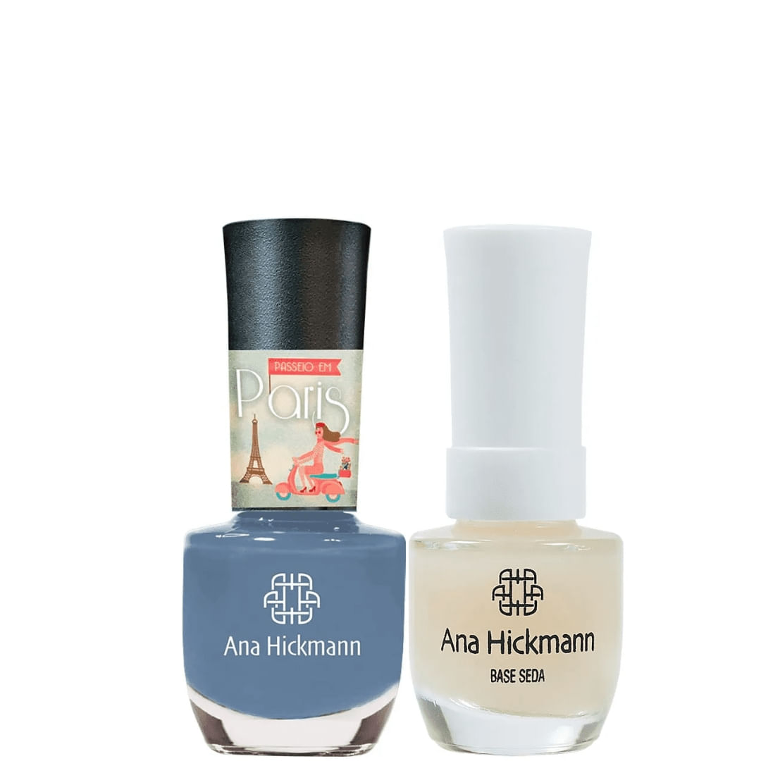 Ana Hickmann - kit de Esmalte Cor Louvre + Base Seda