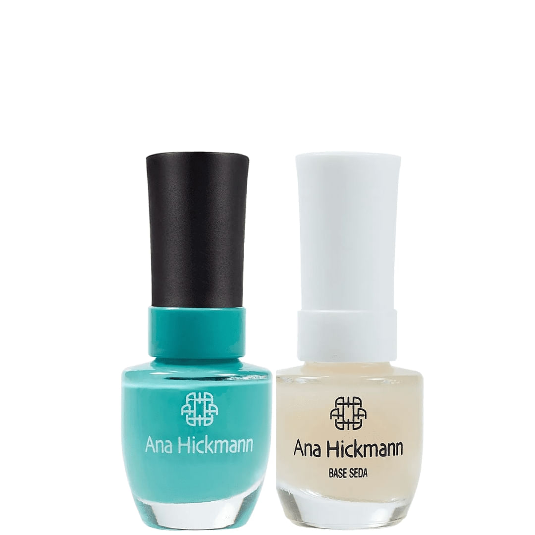 Ana Hickmann - kit de Esmalte Cor Curaçao + Base Seda