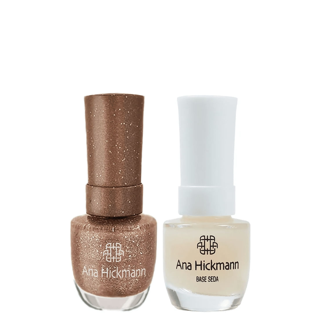 Ana Hickmann - kit de Esmalte Cor Sun-Drop + Base Seda