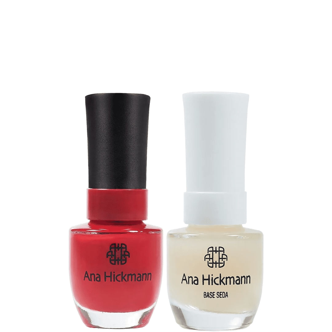 Ana Hickmann - kit de Esmalte Cor Vermelho Amor + Base Seda