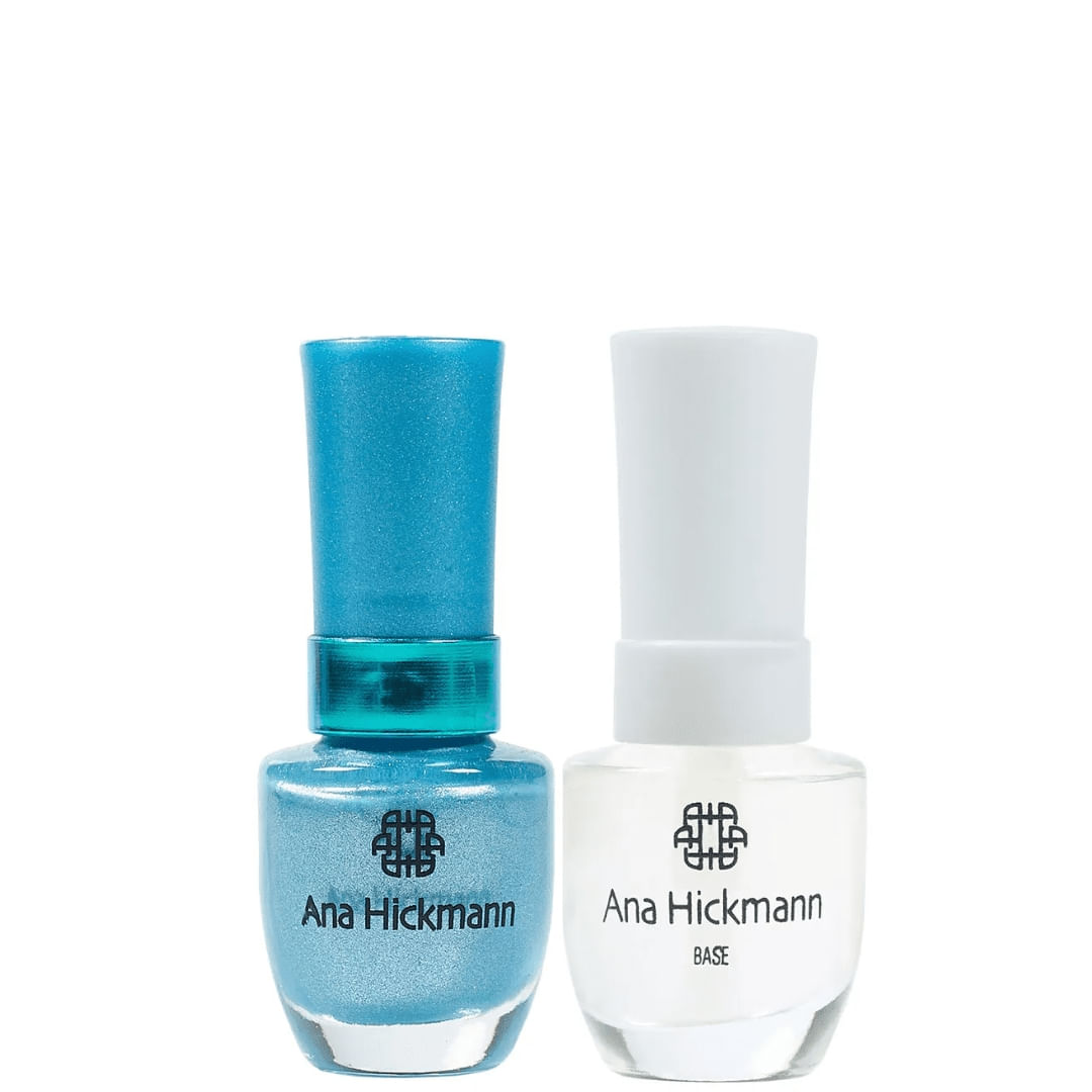 Ana Hickmann - kit de Esmalte Cor Diamante Azul + Base