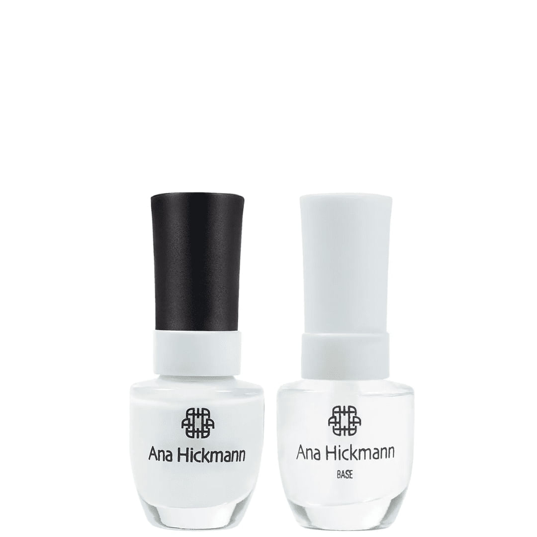 Ana Hickmann - kit de Esmalte Cor Branquinho Loka + Base