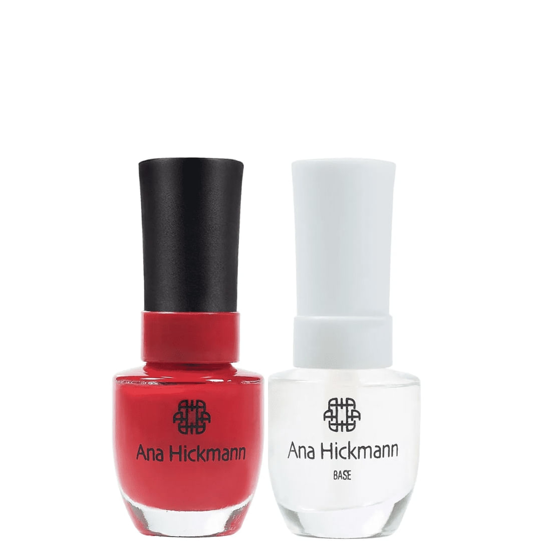 Ana Hickmann - kit de Esmalte Cor Vermelho Amor + Base